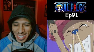 One Piece Reaction Ep91 | Chopper is finally a STRAW HAT |
