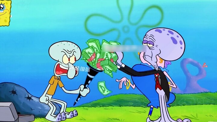Squidward dipelihara oleh seorang wanita kaya dan mencapai puncak hidupnya