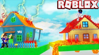 HORRIFIC HOUSING With A HORRIFIC NEIGHBOR! -- ROBLOX