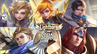 LIGHTBORN SQUAD SKINS - GRANGER OVERRIDER, FANNY RANGER, HARITH INSPIRER, TIGREAL DEFENDER