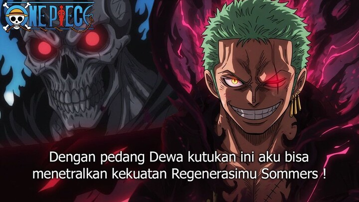 ONE PIECE TERBARU! KEKUATAN BARU ZORO! TEKNIK HAKI DEWA TERKUTUK ZORO BERHASIL MEMBUAT SOMMERS PANIK