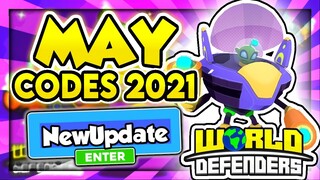 All "New Update Working Codes 2021 in Roblox World Defender