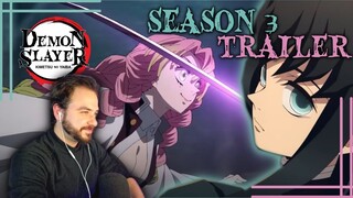 DEMON SLAYER SEASON 3 TRAILER REACTION/ANALYSIS | KIMETSU NO YAIBA