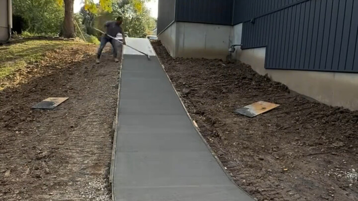 Concrete Path Construction and Leveling