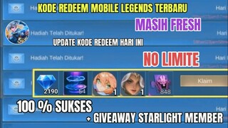 BURUAN REDEEM! 3 KODE REDEEM ML TERBARU KODE REDEEM MOBILE LEGENDS HARI INI UPDATE MEI 2024