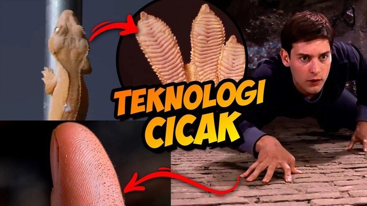 Tidak Ada Teknologi Sehebat Kaki Cicak. SpiderMan Pun Kalah Nanoteknologi Di Kaki Cicak