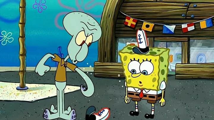 Squidward and SpongeBob go on strike