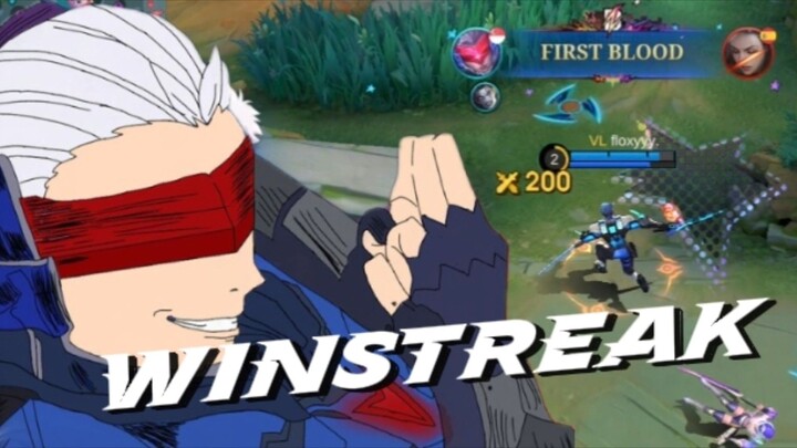AKU WINSTREAK MENGGUNAKAN HERO EPIC INI💀💀