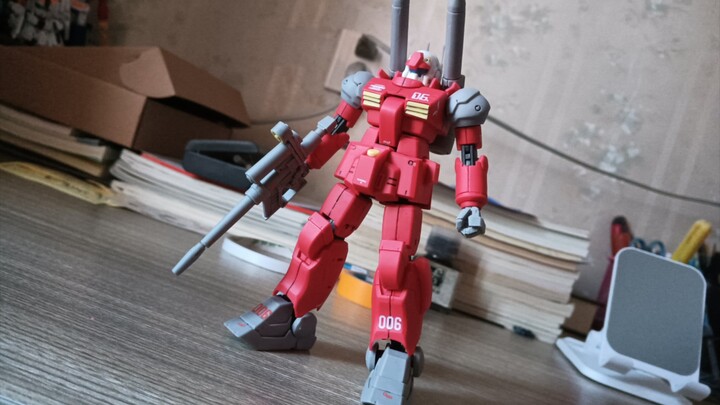 First release on the entire site! RG Guncannon? Extreme 1/144 card version of Guncannon model review