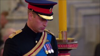 Grandchildren of Queen Elizabeth II held a vigil at The Queen's coffin| Day before Funeral