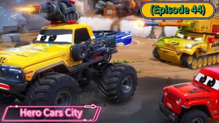 Hero Cars City (Episode 44) Army Tanks VS Mato Monster