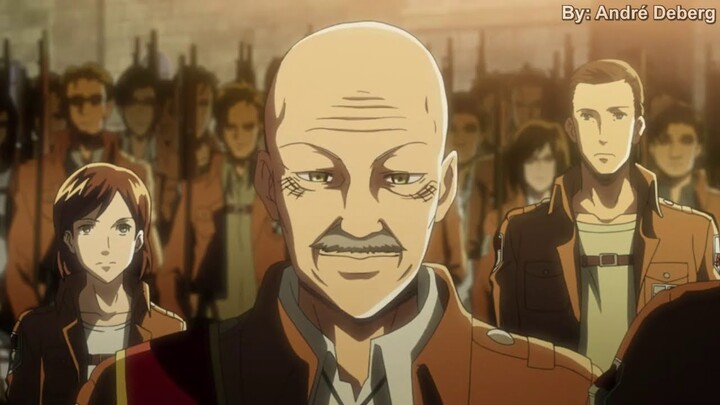 Shingeki No Kyojin: Comandante Pixes salva Eren, Mikasa e Armin (DUBLADO)