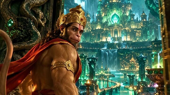 Hanuman Ji Enters Mysterious Patal Lok 😱🐍 | Divine Vlog #Shorts