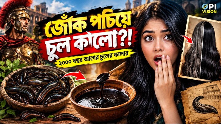 চুল কালো করতে জোঁক পচাতো রোমানরা! 😱 Ancient Hair Dye-এর অবিশ্বাস্য সত্য | Opi Vision