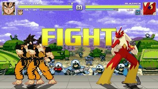 AN Mugen Request #1908: Quality Goku & Quality Goku VS Blaziken & Lucario