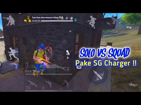 SOLO VS SQUAD‼️RATAIN SQUAD PRO PLAYER PAKE SG CAS 🔥