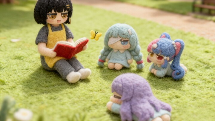 【رنين المد】 الأطفال الصغار يلعبون في الحديقة