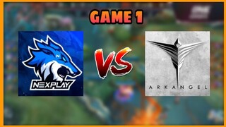 (GAME 1) NEXPLAY SOLID VS ARKANGEL ESPORTS | SEMI FINALS | MLBB!