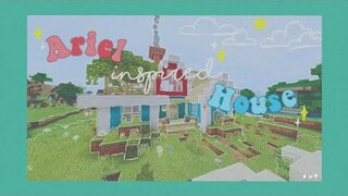 [minecraft] ariel inspired house 🌊 ~ aesthetic minecraft speedbuild