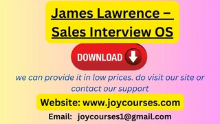 James Lawrence – Sales Interview OS