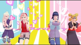 Cute Medley【NARUTO MMD】HINATA*INO*TEMARI*SAKURA