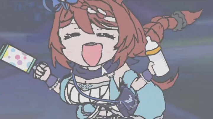 [ Uma Musume: Pretty Derby Tanuki Animation] Oh no... Oguli... Run!