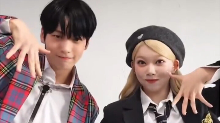 好萌的cha受不了了，崔秀彬和福富月两个人都好可爱，萌萌哒～