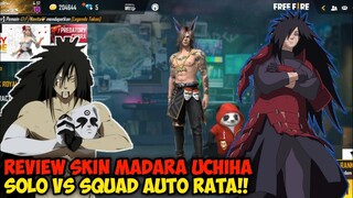 LORD MADARA UCHIHA DI FREE FIRE!! - Review Skin Madara Uchiha - Solo Vs Squad Auto Rata!