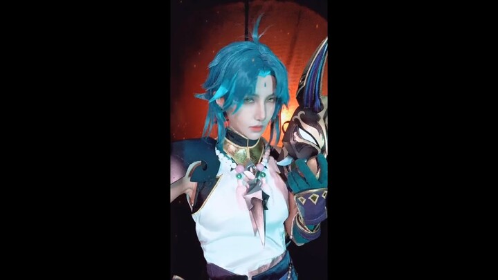sexycoser.com-Genshin Impact Xiao Cosplay Transformation