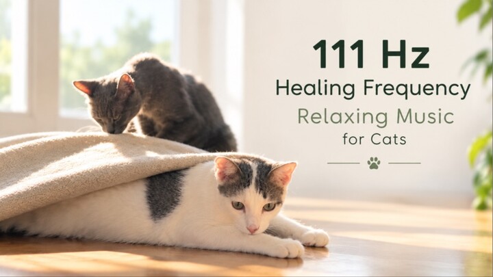 111 Hz Healing Frequency Relaxing Music for Cats #catcalmingmusic