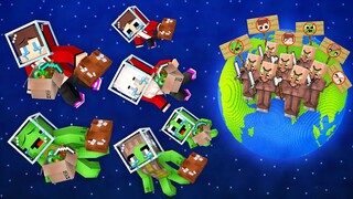 Villagers Kicked Mikey Family & JJ Family Out Of The Planet in Minecraft (Maizen)