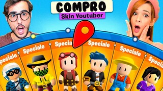 COMPRO LE SKIN SPECIALI DEGLI YOUTUBERS SU STUMBLE GUYS!