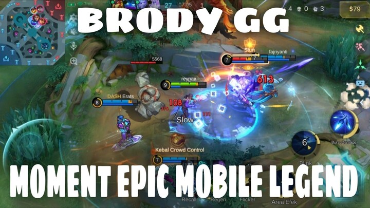 Brody Emang GG - Moment Epic Mobile Legend