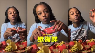 纸做的美食有一种：