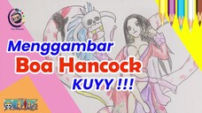 Mari menggambar si Ratu Bajak Laut, nona Hancock !