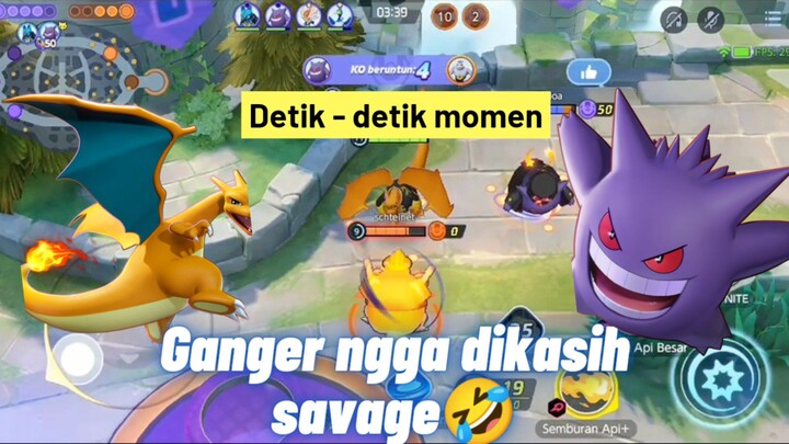 Charizard mode nyebelin, Ganger gagal savage 🤣