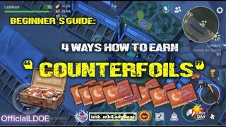 4 WAYS on "HOW TO EARN COUNTERFOILS" (RED TICKETS) /sector 07/Beginner's GUIDE - LDOE