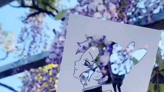 Ternyata Butterfly Ninja terbuat dari bunga wisteria!