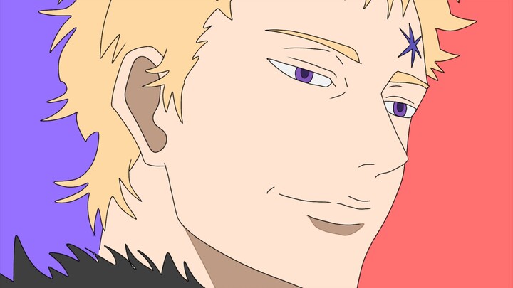 Menggambar Julius yg ada pada salah satu poster Black Clover