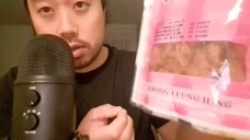 ASMR EATING SOUNDS - SWEET & SPICY FRIED DOUGH SNACK + STORYTIME_ MY FAVOURITE C