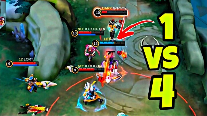 SEPERTI BIASA 1 VS 4 ADALAH HAL YANG BIASA BAGI ALUCARD 🥶