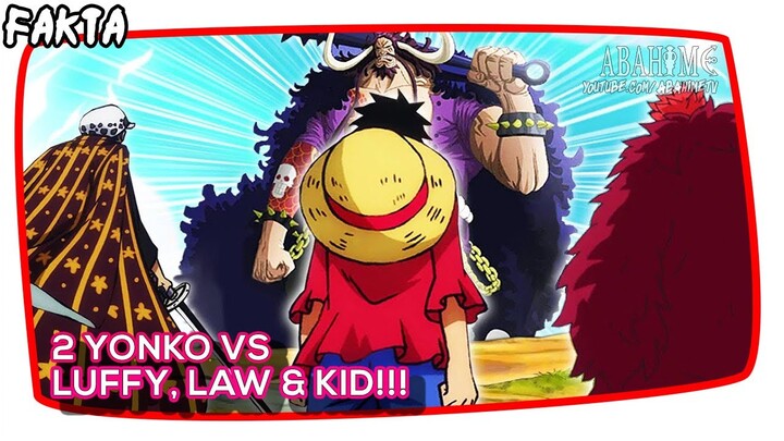 2 YONKO VS LUFFY, LAW, & KID!!! PERTEMPURAN ONIGASHIMA MENGGUNCANG DUNIA (ONE PIECE 974)