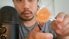 ASMR Eating Orange Star Lollipop & Gaming Controller Sounds