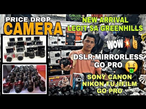 PRESYO ng SECONDHAND CAMERA SA GREENHILLS,ORIGINAL CANON SONY NIKON GOPRO LUMIX,SULIT PANALO!