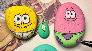 Immersive painting of stone babies (not
