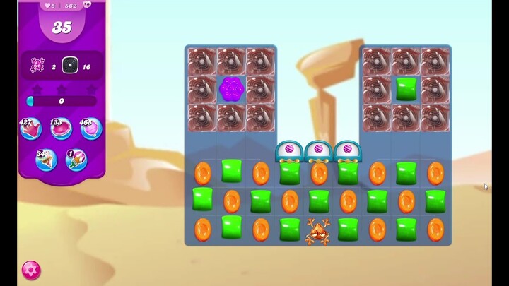 Candy Crush Saga Level 562 No Boosters