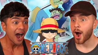 LUFFY BODIES 50,000 FISHMEN!! - One Piece Episode 554 + 555 REACTION + REVIEW!
