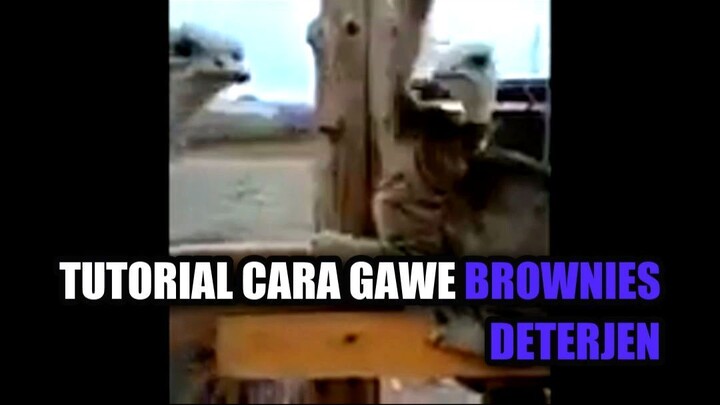 Tutorial Cara Gawe Brownies Deterjen