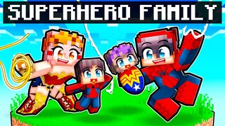 Joining a SUPERHERO Family in Minecraft!