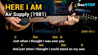 Here I Am - Air Supply (1981) Easy Guitar Chords Tutorial with Lyrics Part 2 SHORTS REELS